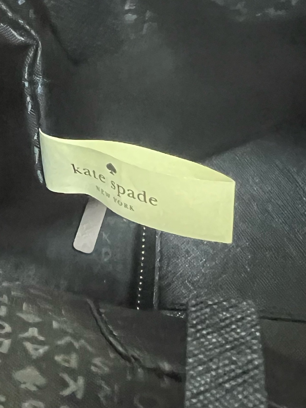 kate spade Black and Cream Bow Tote with Matching Wallet - Picture 7 of 7